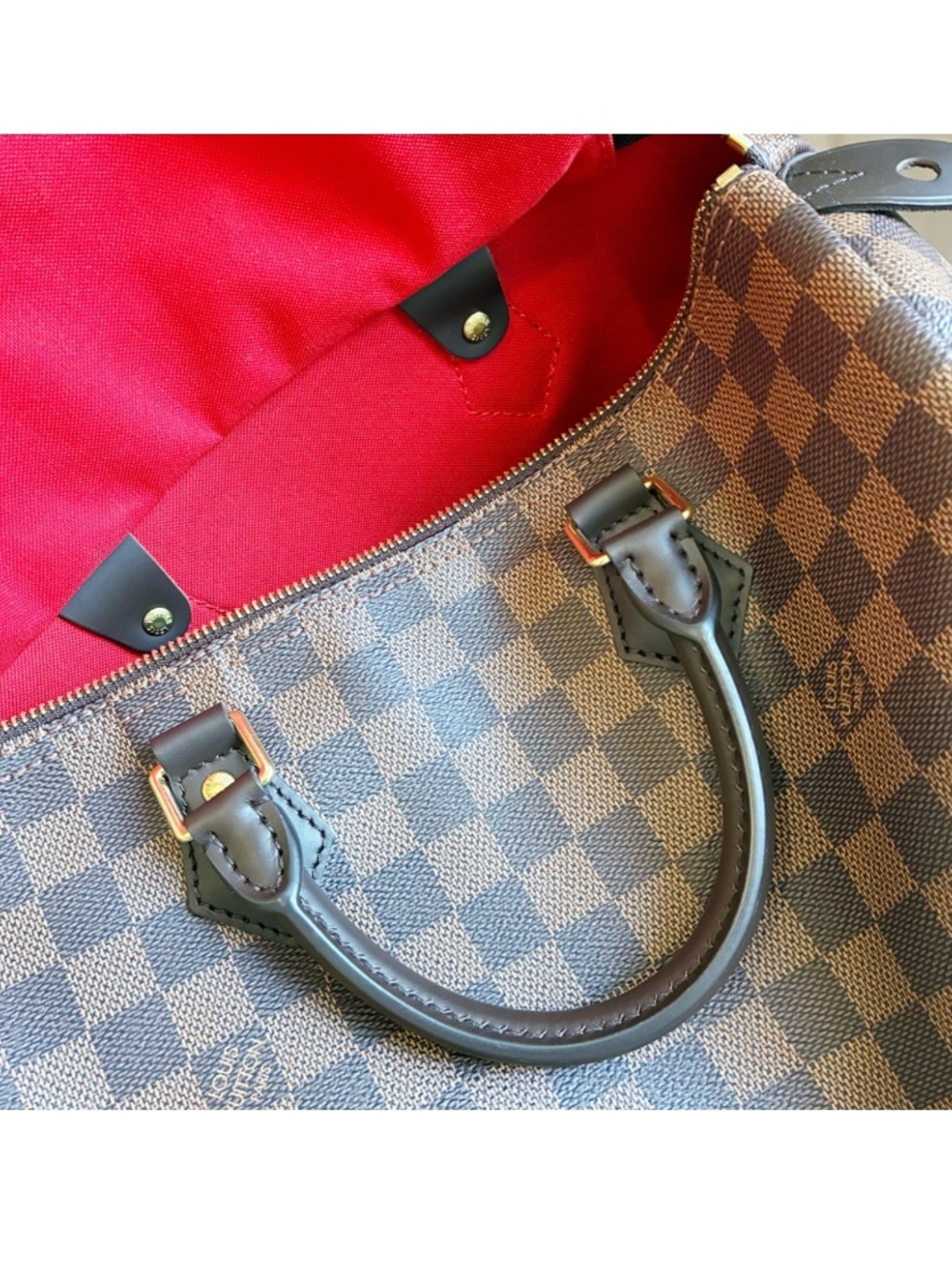 Microchip Louis Vuitton Classic Speedy 30 Damier Ebene Bag New Model - Picture 4 of 16
